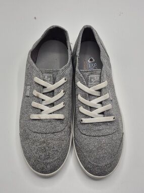 Skechers BOBS Gray Textile Slip-On Sneakers